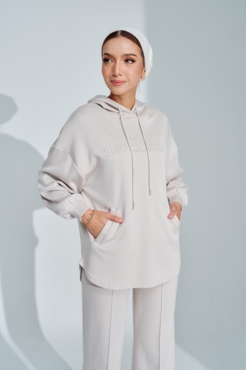 Ae-ri Pullover Hoodie Set In Winter Mood