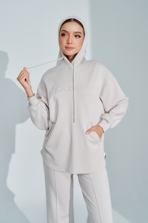 Ae-ri Pullover Hoodie Set In Winter Mood