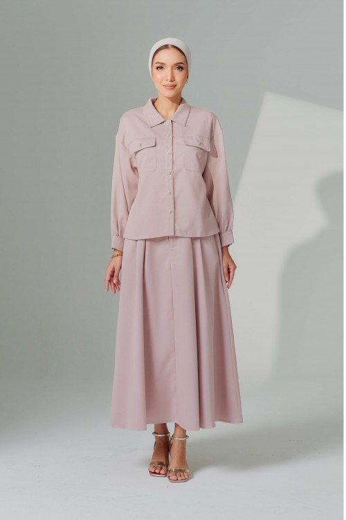 Anne-Marie In Blush Pink