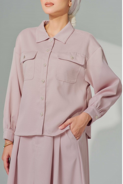 Anne-Marie In Blush Pink