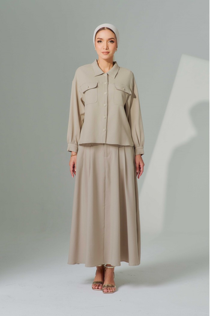 Anne-Marie In Khaki Brown