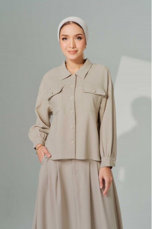 Anne-Marie In Khaki Brown