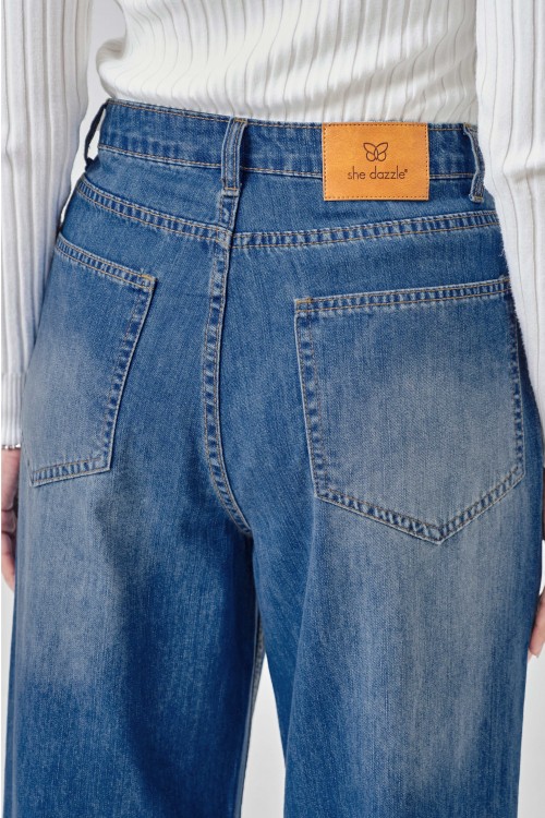 Gigi Denim Pants In Light Blue