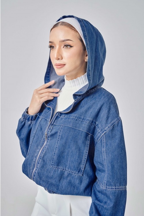 Kylie Denim Jacket In Medium Blue