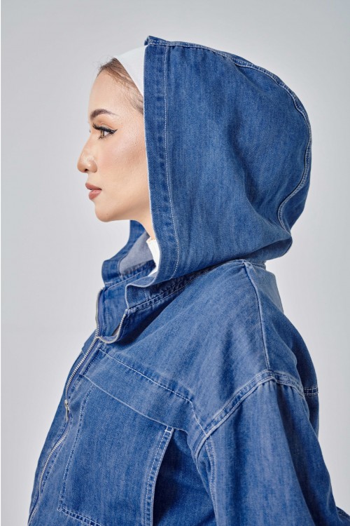 Kylie Denim Jacket In Medium Blue