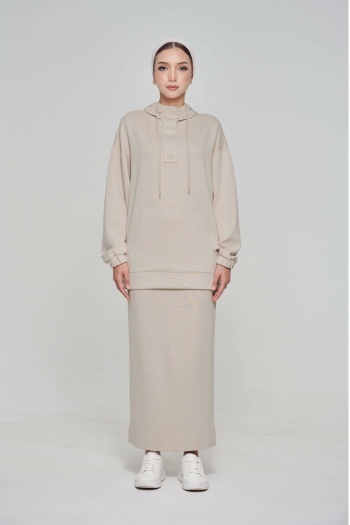 Youna Pullover With Skirt Cookie Dough