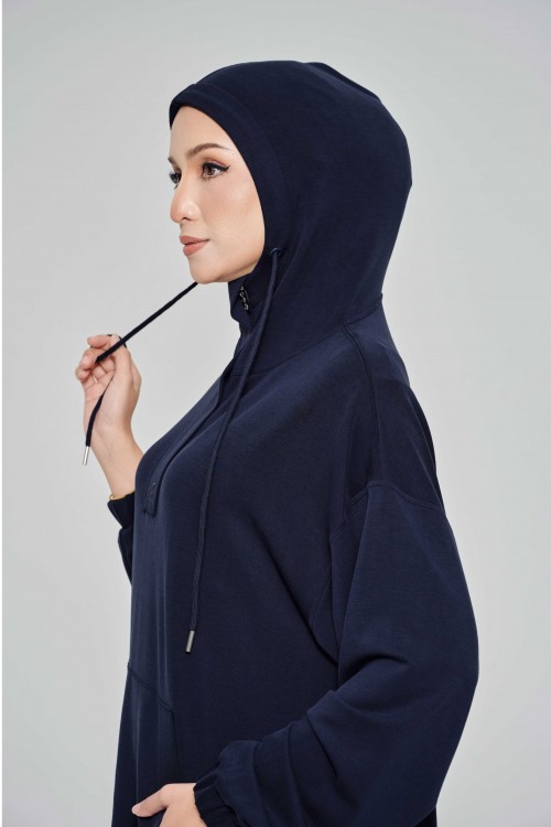 Youna Pullover With Skirt In Navy Blue