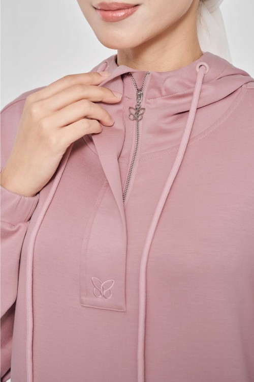 Youna Pullover With Skirt In Turkish Rose