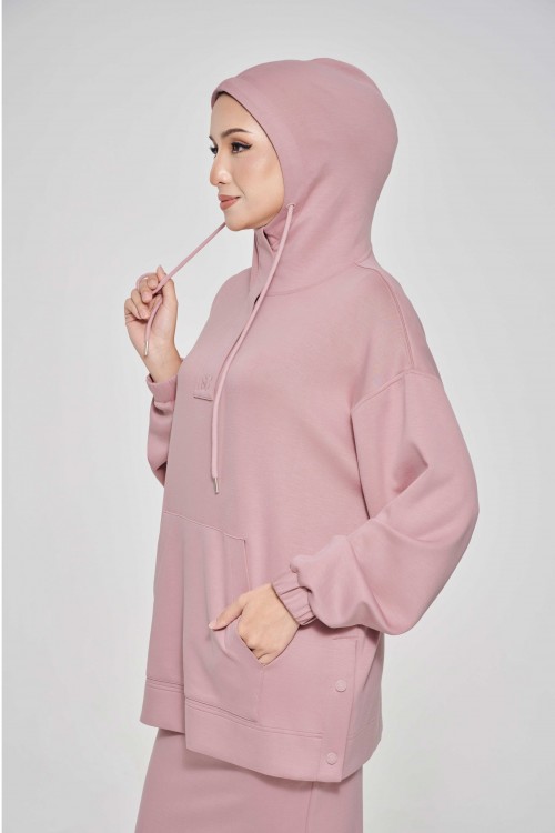 Youna Pullover With Skirt In Turkish Rose