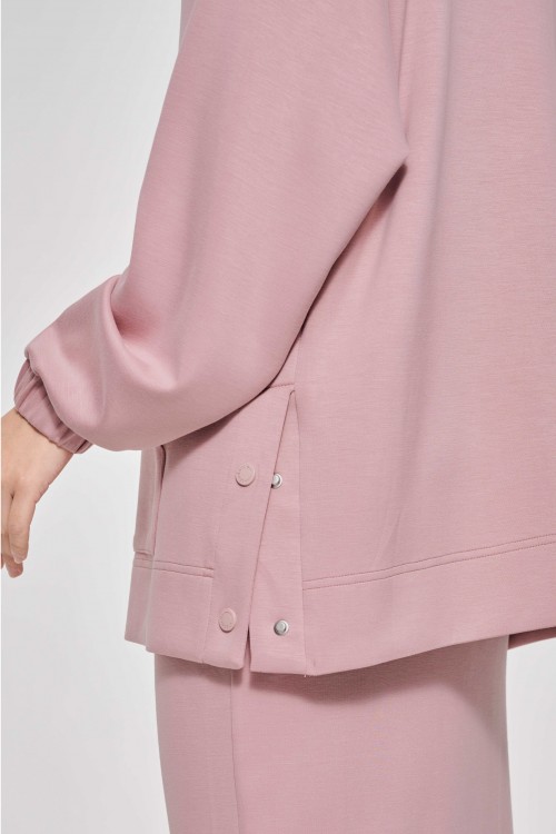 Youna Pullover With Skirt In Turkish Rose