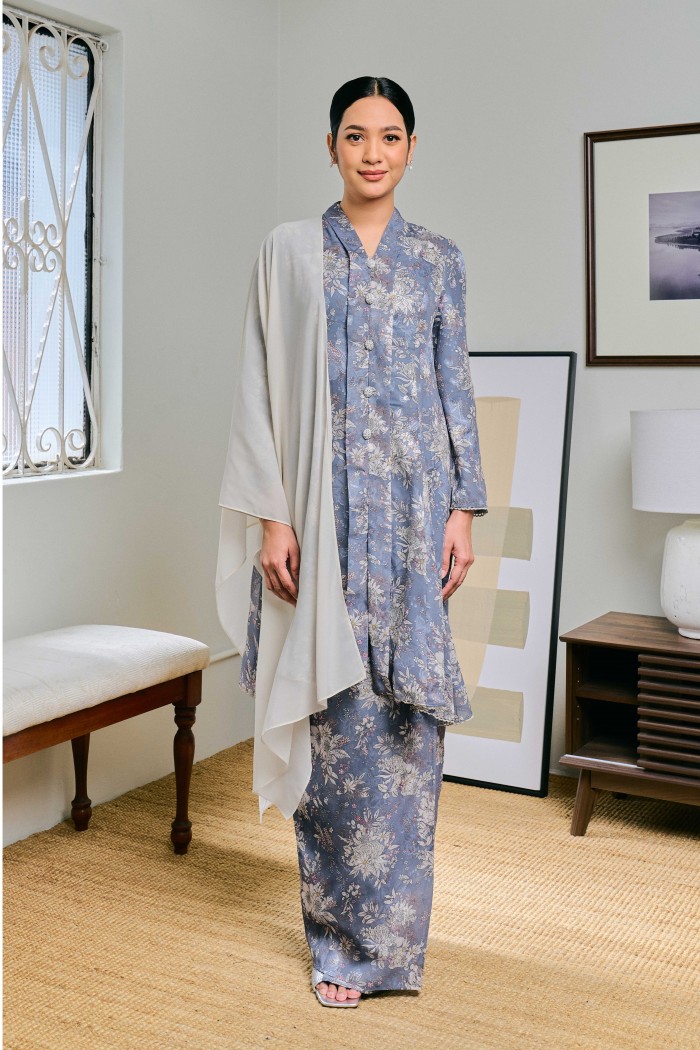 Salima In Sabak (Greyish Blue)