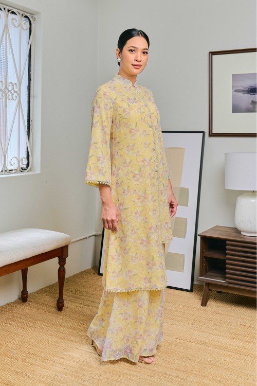 Seroja In Layung (Lime Yellow)