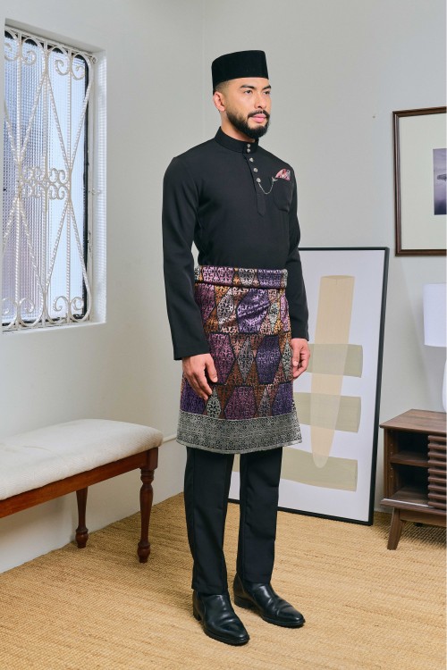 Baju Melayu Senna In Black (1)