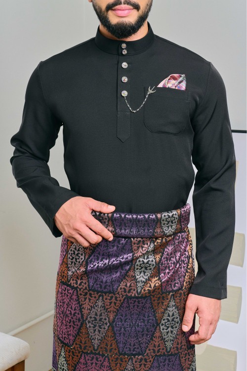 Baju Melayu Senna In Black (1)