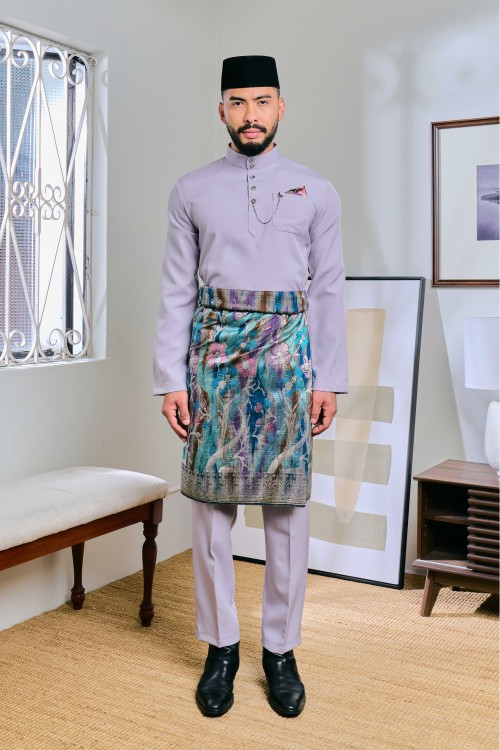 Baju Melayu Senna In Dusty Purple (57)