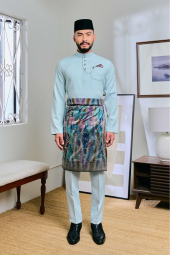 Baju Melayu Senna In Baby Blue (29)