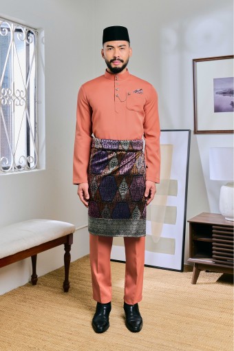 Baju Melayu Senna In Terracota (47)