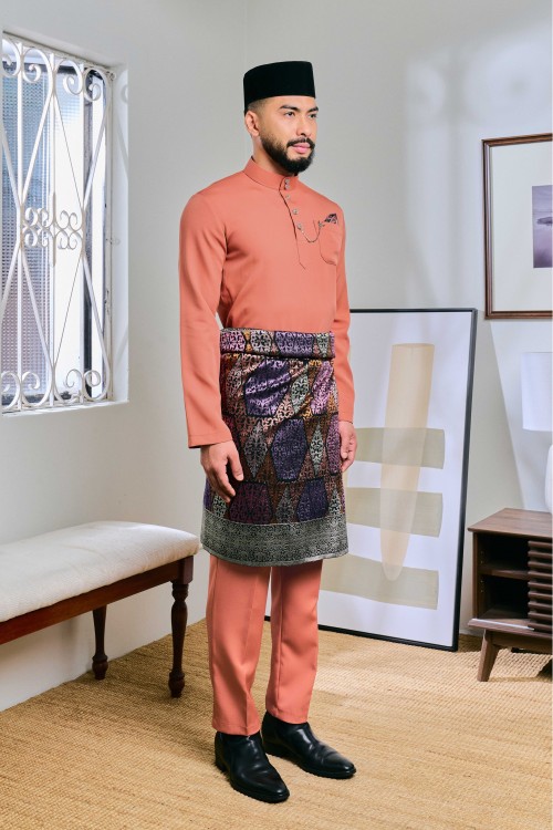 Baju Melayu Senna In Terracota (47)