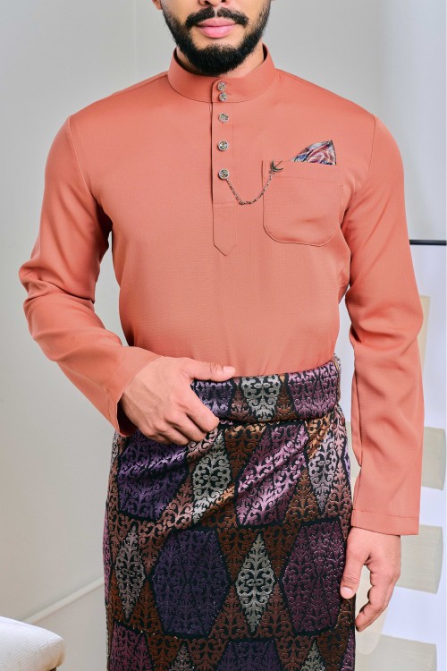Baju Melayu Senna In Terracota (47)