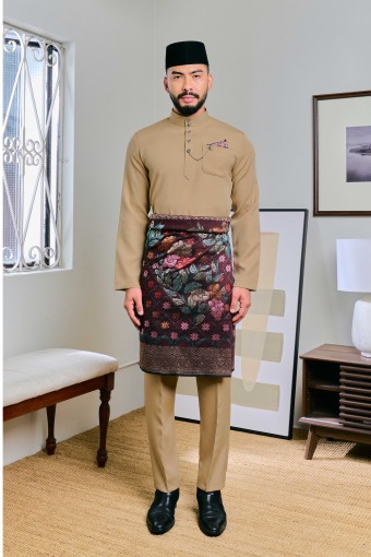 Baju Melayu Senna In Camel Brown (45)