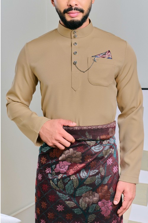 Baju Melayu Senna In Camel Brown (45)