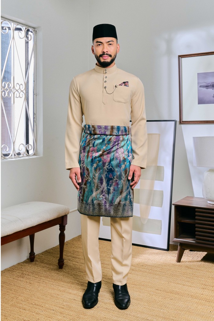 Baju Melayu Senna In Light Tan (10)