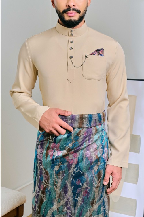 Baju Melayu Senna In Light Tan (10)