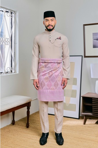 Baju Melayu Senna In Oat Brown (7)