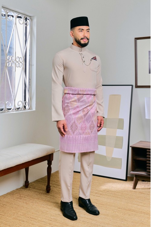 Baju Melayu Senna In Oat Brown (7)