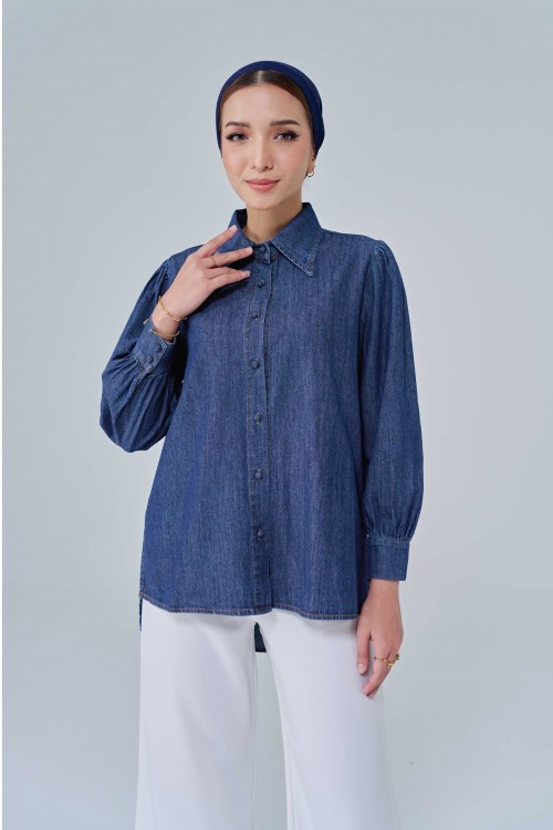 Avril Top In Medium Blue