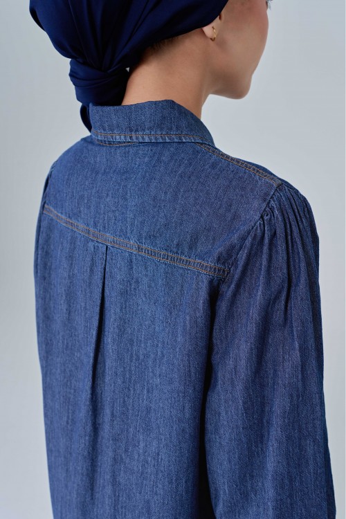 Avril Top In Medium Blue