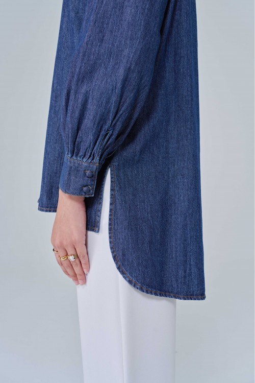 Avril Top In Medium Blue