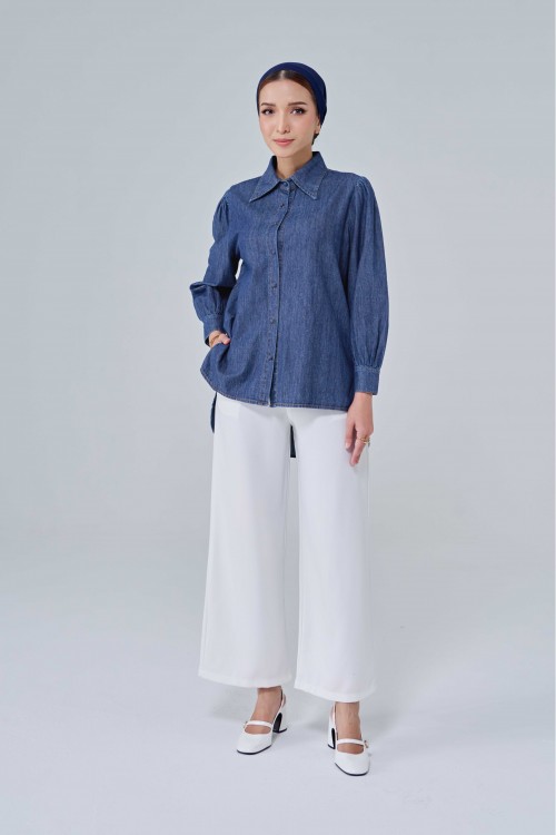 Avril Top In Medium Blue