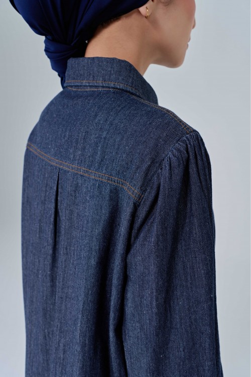 Avril Top In Dark Blue