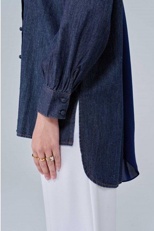 Avril Top In Dark Blue