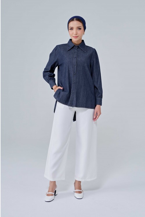 Avril Top In Dark Blue