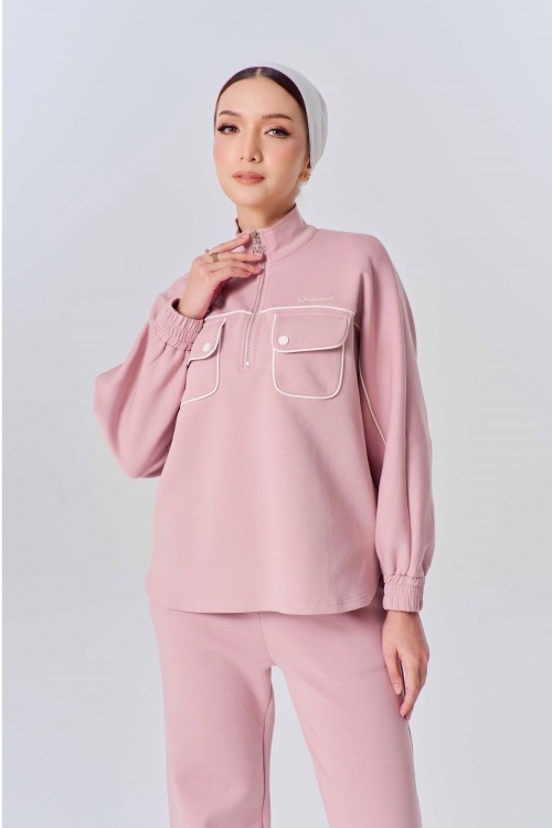 Aiora Set In Dusty Pink