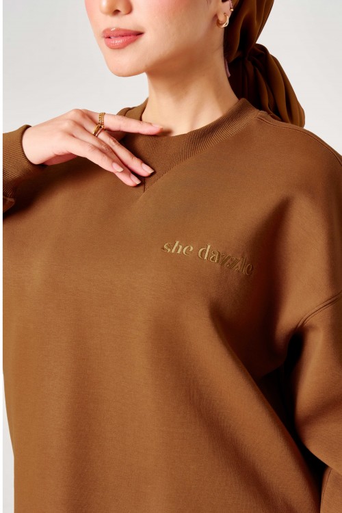 Elora Jumper In Cinnamon Brown
