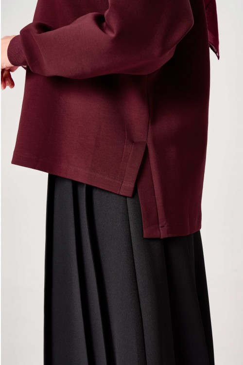 Elora Jumper In Deep Burgundy