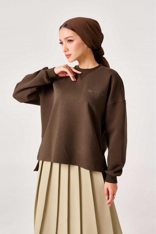 Elora Jumper In Rich Brown