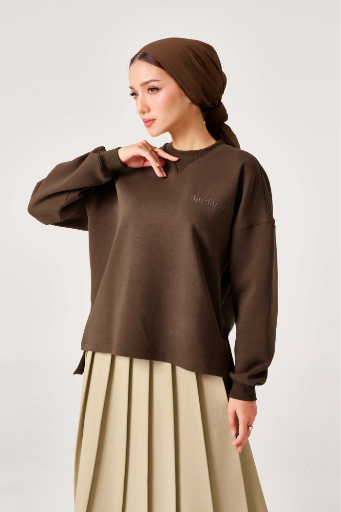 Elora Jumper In Rich Brown
