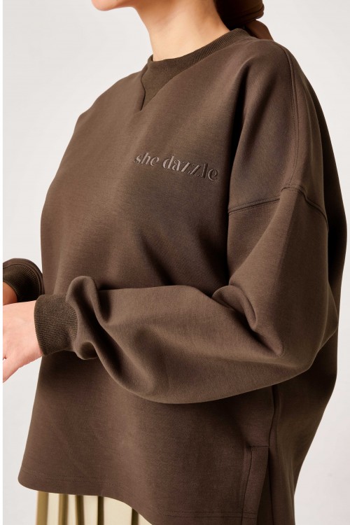 Elora Jumper In Rich Brown