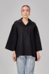 Caline Oversized Top In Black