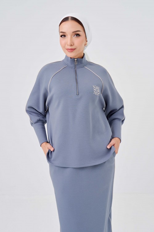 Avenna Set In Greyish Blue