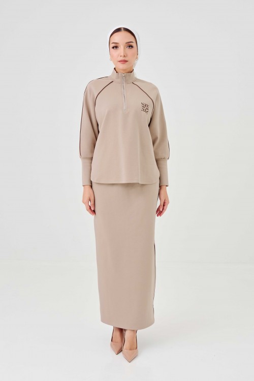 Avenna Set In Tan Brown