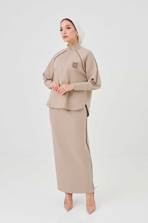 Avenna Set In Tan Brown