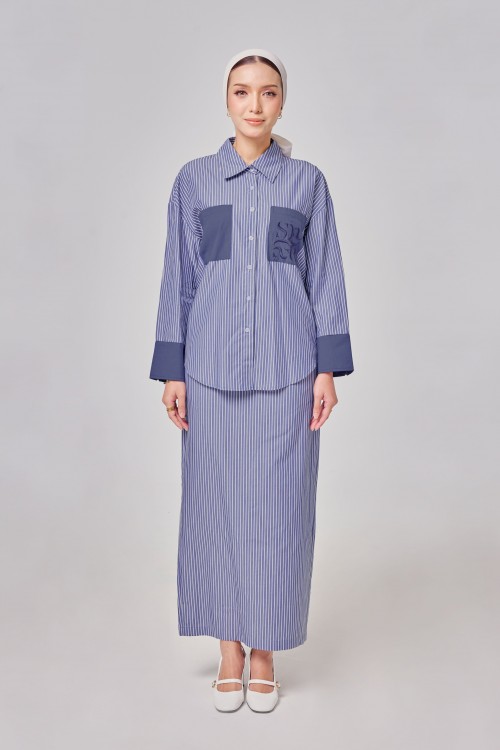 Madeline Set In Denim Blue