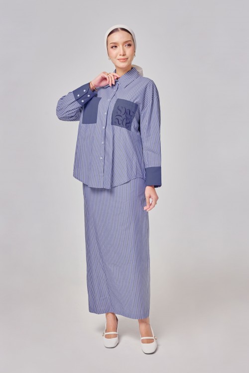 Madeline Set In Denim Blue
