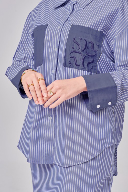 Madeline Set In Denim Blue