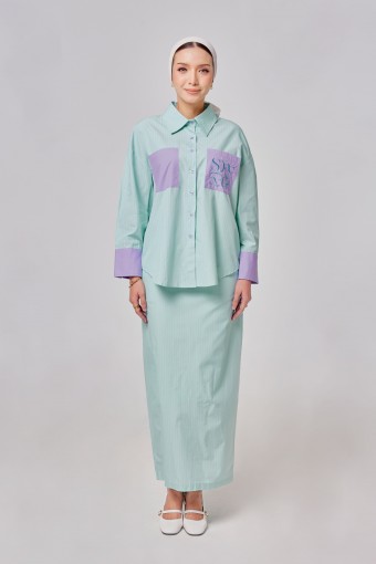 Madeline Set In Mint Purple